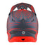 TLD D3 Fibrelite Helmet - Pinstripe Grey/Red -