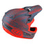 TLD D3 Fibrelite Helmet - Pinstripe Grey/Red -