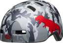 Bell Lil Ripper Checkers Kids Helmet - Camosaurus Matte Grey/Silver - Child