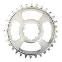 Burgtec Thick-Thin GXP 3mm Offset Direct Mount Chainring Rhodium Silver- 30T