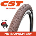 CST Metro Palmbay Tyre - 700 x 40 Hybrid - 0.7mm Apl Layer W/Ref Strip - Dark Brown