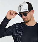 DHaRCO Flat Brim Trucker Hat - Thrills & Chills