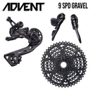 MICROSHIFT Groupset Gravel - ADVENT Alloy 1x9 11-42T - Shifter /R.Derailleur / Cassette