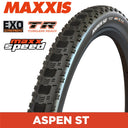 Maxxis Aspen ST Team Spec - 29 X 2.25 - Folding TR - EXO 120 TPI - MaxxSpeed XC