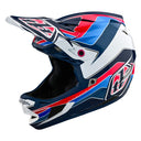 TLD D4 Poly Helmet - Block Charcoal/Red -