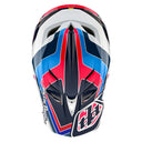 TLD D4 Poly Helmet - Block Charcoal/Red -