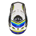 TLD D4 Composite Mips Helmet - Reverb  White/Blue-