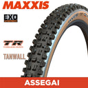 Maxxis Assegai - 29 X 2.60 - Folding TR - EXO 60 TPI - Dual Compound - Tan Wall