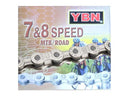 YBN 7/8 SPD CHAIN-116L-HALF SILVER SOLID PIN